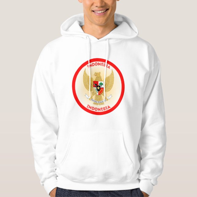 indonesische Emblem-Circle-Form Hoodie (Vorderseite)