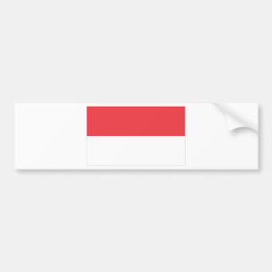 Indonesische Flagge Autoaufkleber