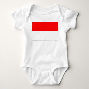 Indonesische Flagge Baby Strampler