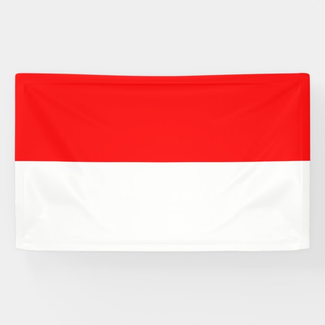 Indonesische Flagge Banner (Horizontal)