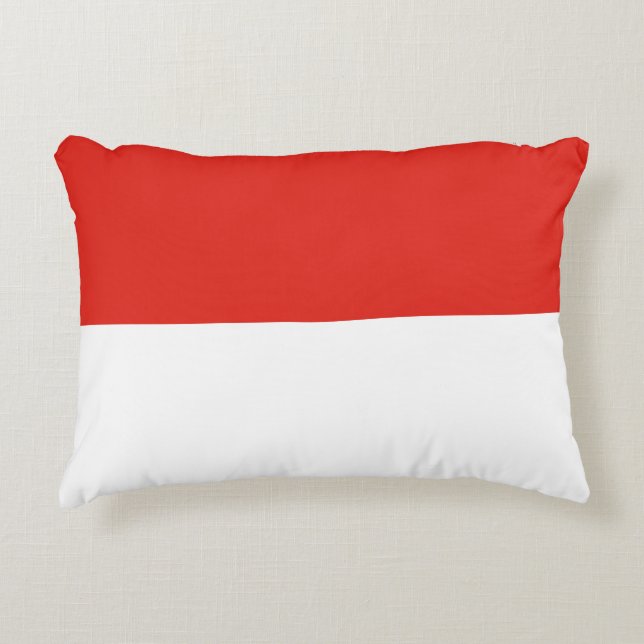 Indonesische Flagge Dekokissen (Vorderseite)