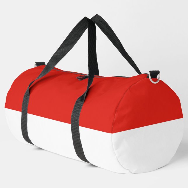 Indonesische Flagge Duffle Bag (Linke Ecke)