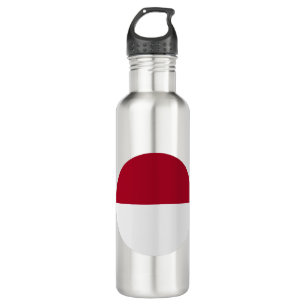 Indonesische Flagge Edelstahlflasche