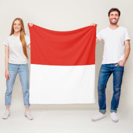 Indonesische Flagge Fleecedecke