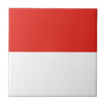 Indonesische Flagge Fliese<br><div class="desc">Ein ideales Geschenk für alle,  die Patrioten ihres Landes sind!</div>