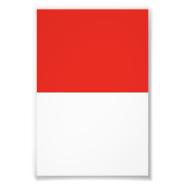 Indonesische Flagge Fotodruck (Vorne)