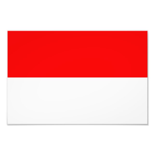 Indonesische Flagge Fotodruck (Vorne)