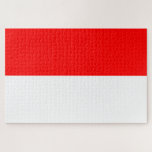 Indonesische Flagge (Indonesien)<br><div class="desc">Dieses Design zeigt die Nationalflagge von Indonesien, ein Inselstaat in Südostasien und Ozeanien, zwischen dem Indischen und Pazifischen Ozean. Es ist derzeit das vierzehntgrößte Land der Welt nach Landfläche und ist Zuhause für fast 300 Millionen Menschen, was es zum viertbevölkerungsreichsten Land der Welt macht. Es besteht aus 34 Provinzen. Die...</div>