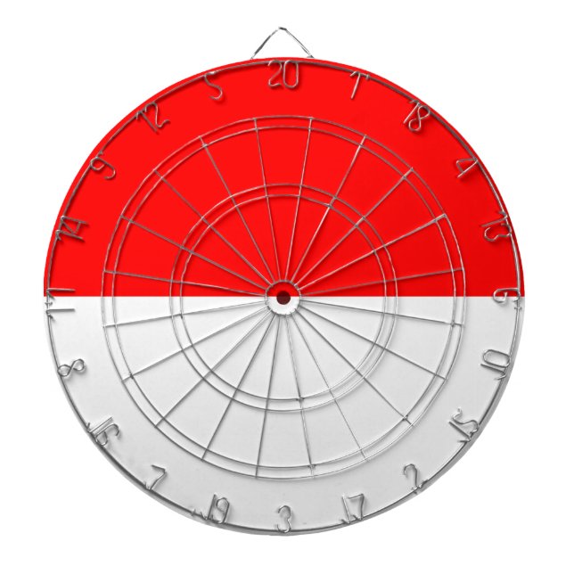 Indonesische Flagge (Indonesien) Dartscheibe (vorne)