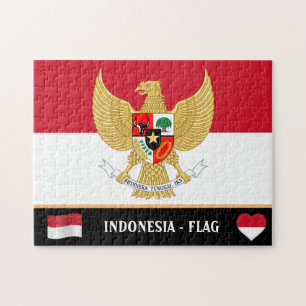 Indonesische Flagge & Indonesien - Land / Indonesi