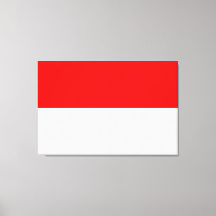 Indonesische Flagge (Indonesien) Leinwanddruck