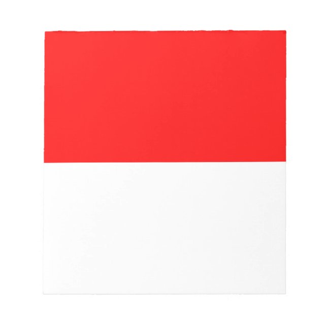 Indonesische Flagge (Indonesien) Notizblock (Vorderseite)