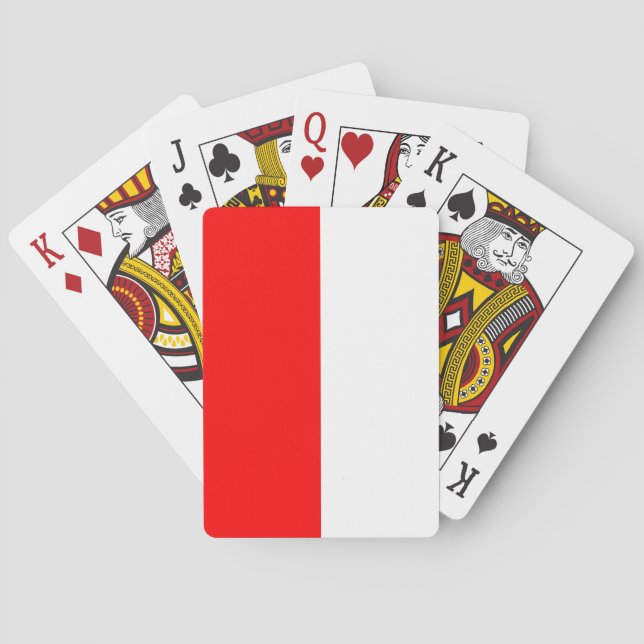 Indonesische Flagge (Indonesien) Spielkarten (Rückseite)