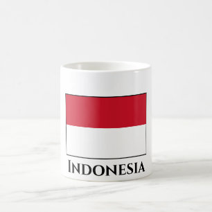 Indonesische Flagge Kaffeetasse