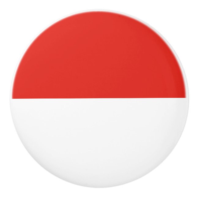 Indonesische Flagge Keramikknauf (Vorderseite)