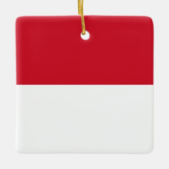 Indonesische Flagge Keramikornament (Vorderseite)