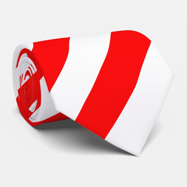 Indonesische Flagge Krawatte (Gerollt)