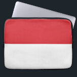 Indonesische Flagge Laptopschutzhülle<br><div class="desc">Rot-weiß-indonesische Flagge Design.</div>