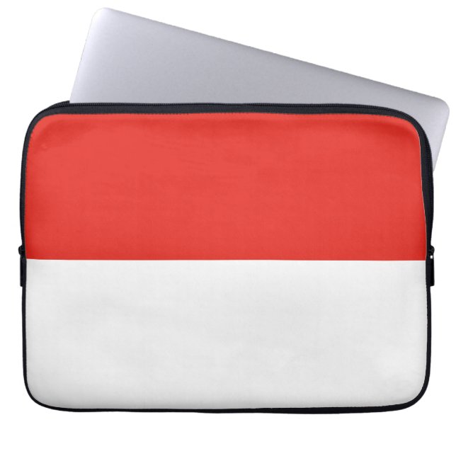 Indonesische Flagge Laptopschutzhülle (Vorderseite)