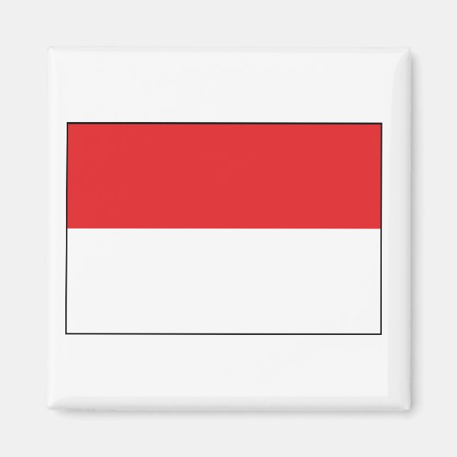 Indonesische Flagge Magnet (Vorne)