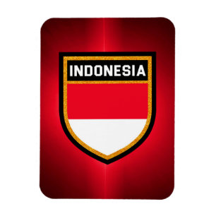 Indonesische Flagge Magnet