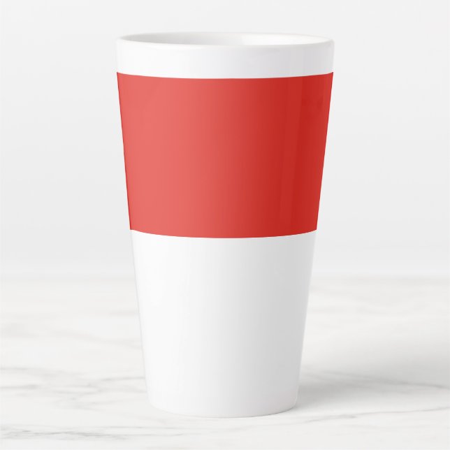 Indonesische Flagge Milchtasse (Vorderseite)