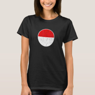 Indonesische Flagge mit Stolz T-Shirt