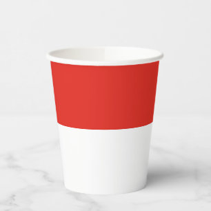 Indonesische Flagge Pappbecher