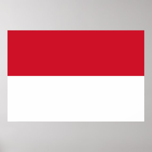 Indonesische Flagge Poster (Vorne)