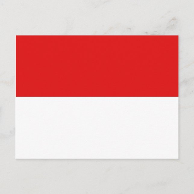 Indonesische Flagge Postkarte (Vorderseite)