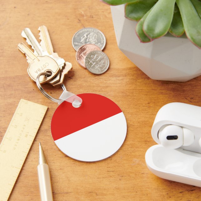 Indonesische Flagge Schlüsselanhänger (Schreibtisch)