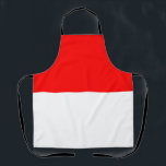 Indonesische Flagge Schürze<br><div class="desc">Patriotische Flagge Indonesiens.</div>