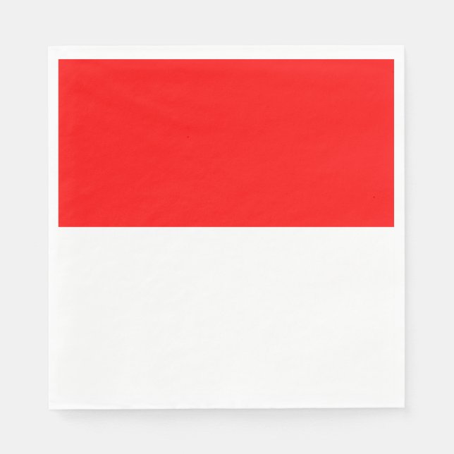 Indonesische Flagge Serviette (Vorderseite)