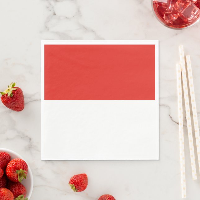 Indonesische Flagge Serviette (Beispiel)