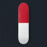 Indonesische Flagge Skateboard<br><div class="desc">Flagge Indonesiens.</div>