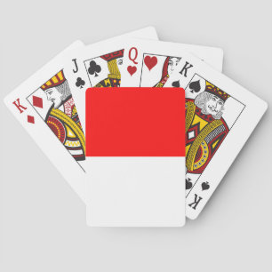Indonesische Flagge Spielkarten