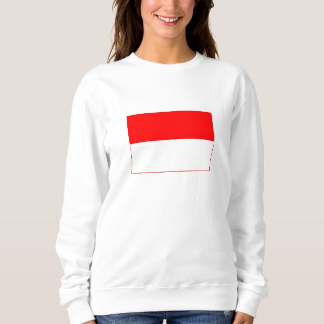 Indonesische Flagge Sweatshirt (Vorderseite)