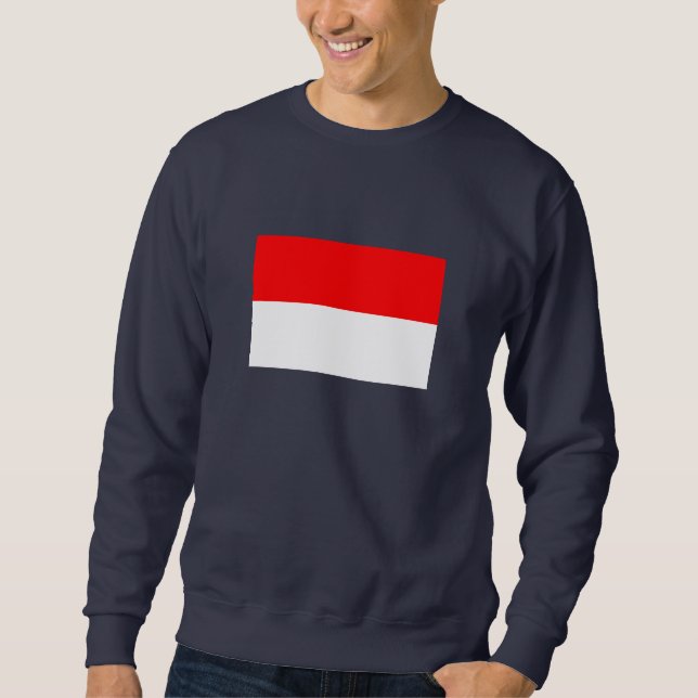 Indonesische Flagge Sweatshirt (Vorderseite)