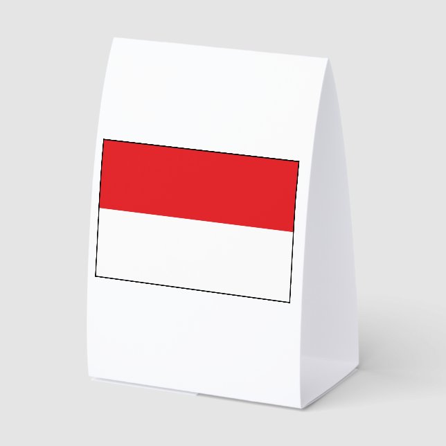 Indonesische Flagge Tischaufsteller (Vorderseite)