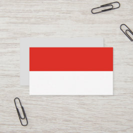 Indonesische Flagge Visitenkarte