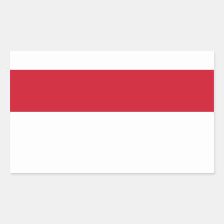 Indonesische Flaggenkleber Rechteckiger Aufkleber