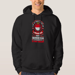 Indonesische Indonesien Prämie für Flaggen Hoodie