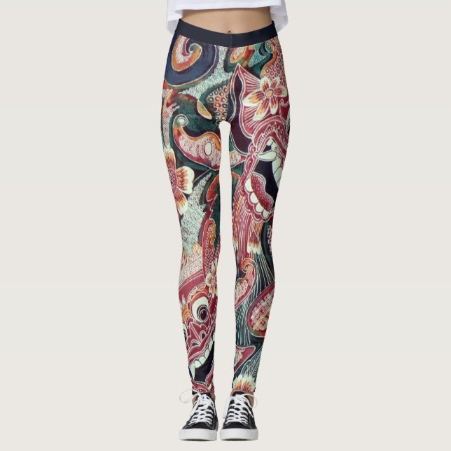 Indonesische Inspiration Leggings (Vorderseite)