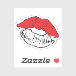 Indonesische Liebe Lipstick Aufkleber