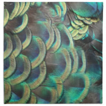 Indonesische Peacock Feathers Pattern Cloth Napkin
