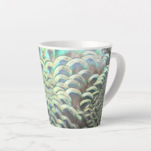 Indonesische Pfauenfeathers Latte-Tasse Milchtasse