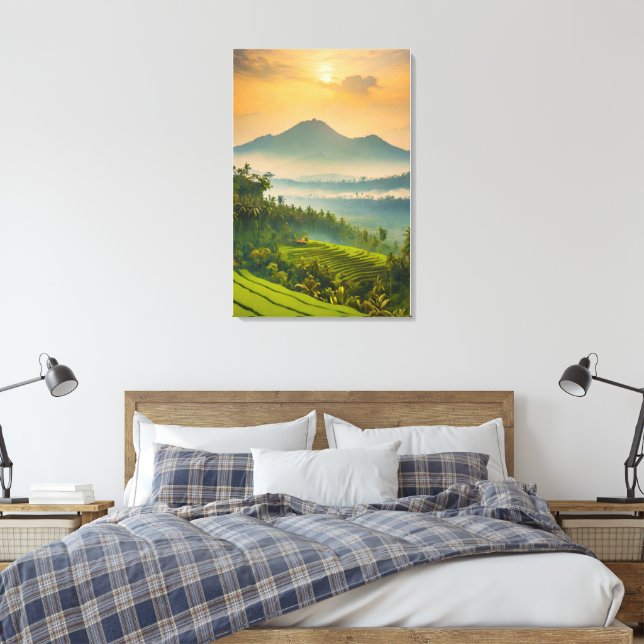 Indonesische Sunset Leinwanddruck (Insitu (Schlafzimmer))