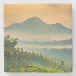 Indonesische Sunset Steinuntersetzer