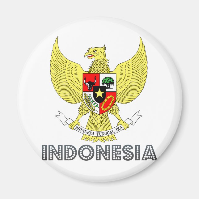 indonesische Wappen Magnet (Vorne)