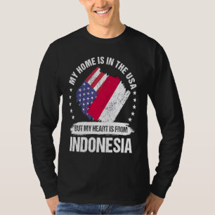 Indonesischer amerikanischer Patriot Wuchs stolz m T-Shirt